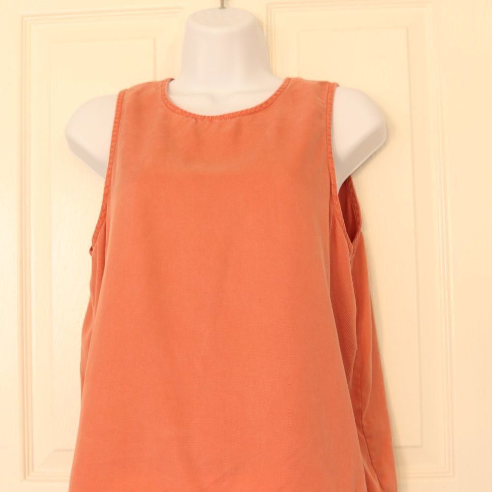 Altar'd State Coral Denim Top with Frill Bottom Size M
